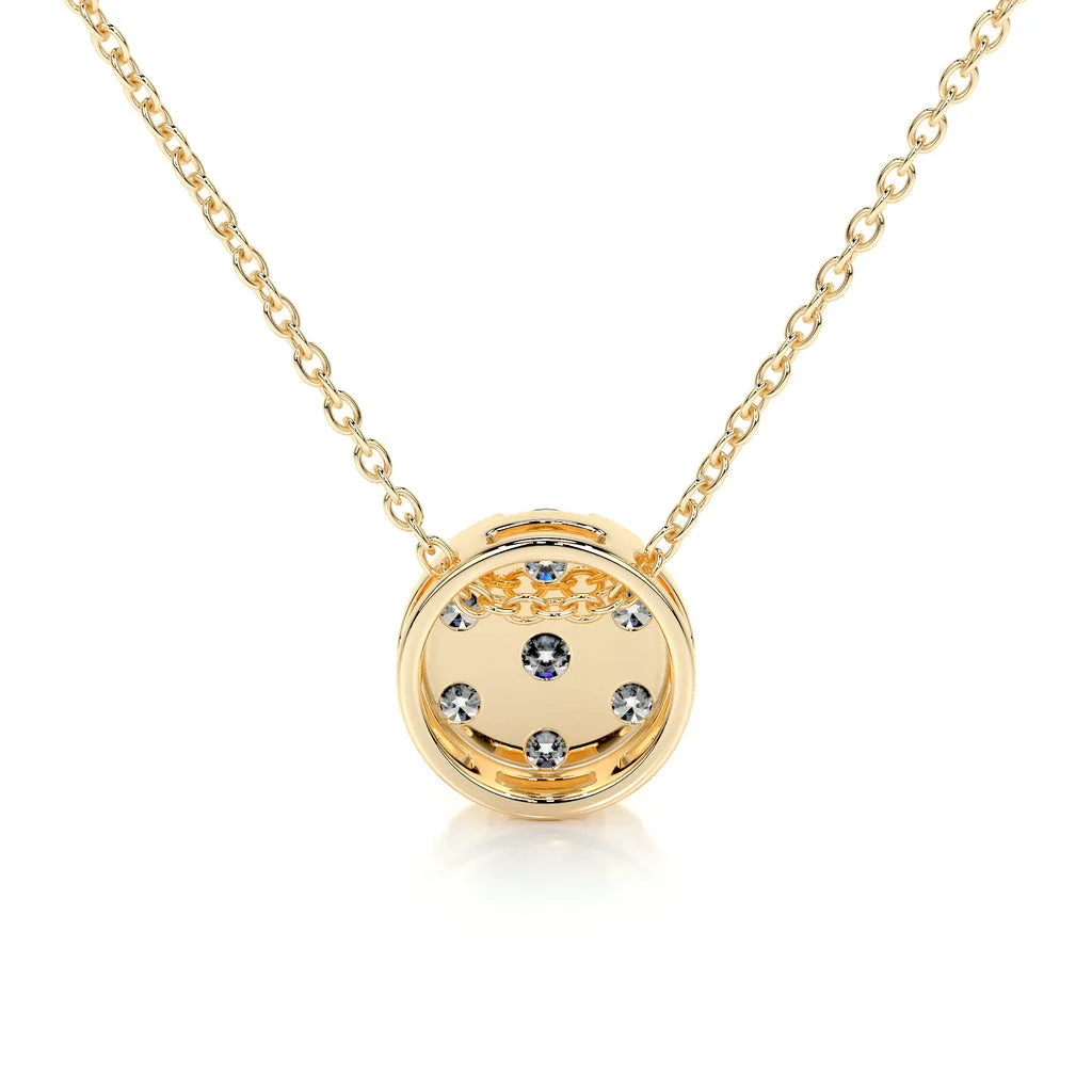 0.50 TCW Round Lab Grown Diamond Necklace preview angle 1