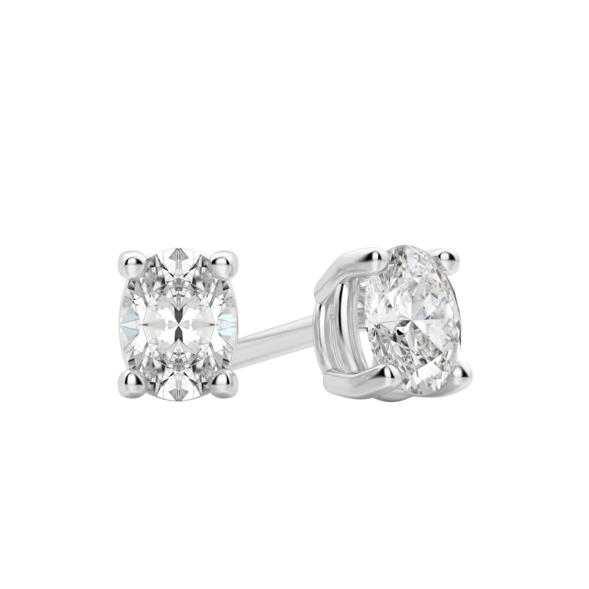 0.50 CT-2.0 CT Oval Solitaire Lab Grown Diamond preview angle 1