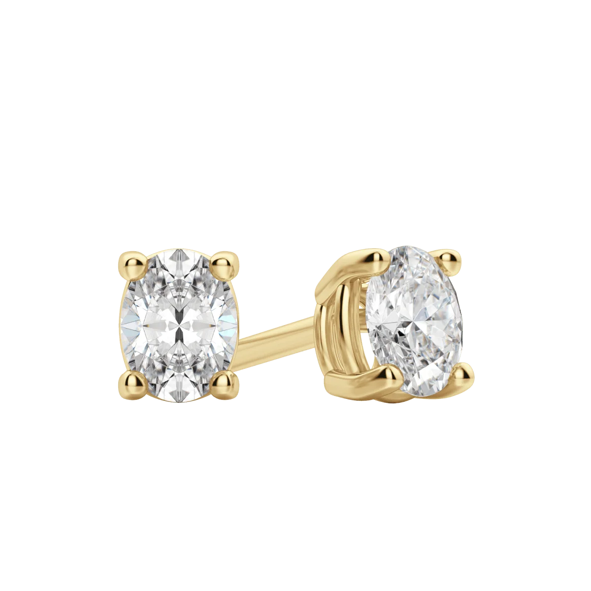 0.50 CT-2.0 CT Oval Solitaire Lab Grown Diamond preview angle 3