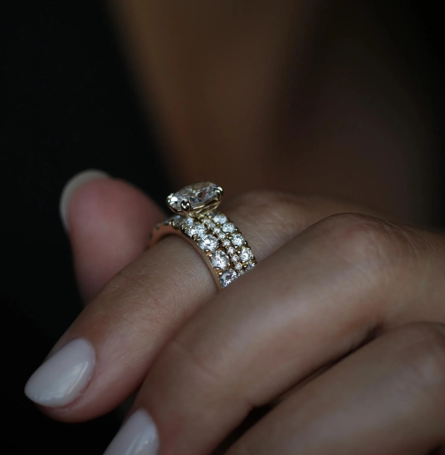1.10 CT Round Lab Grown Diamond Wedding Band preview angle 3