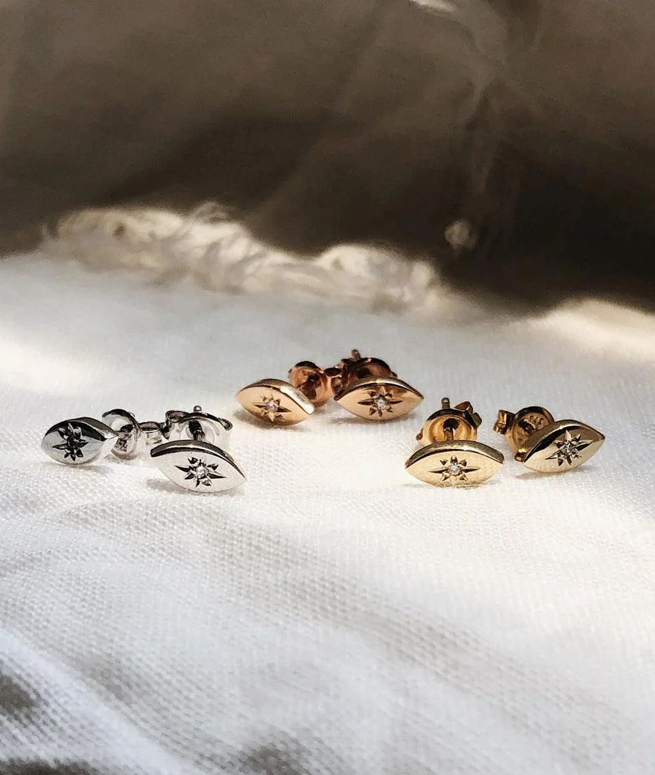 0.01 CT Round Lab Grown Diamond Earring preview angle 5