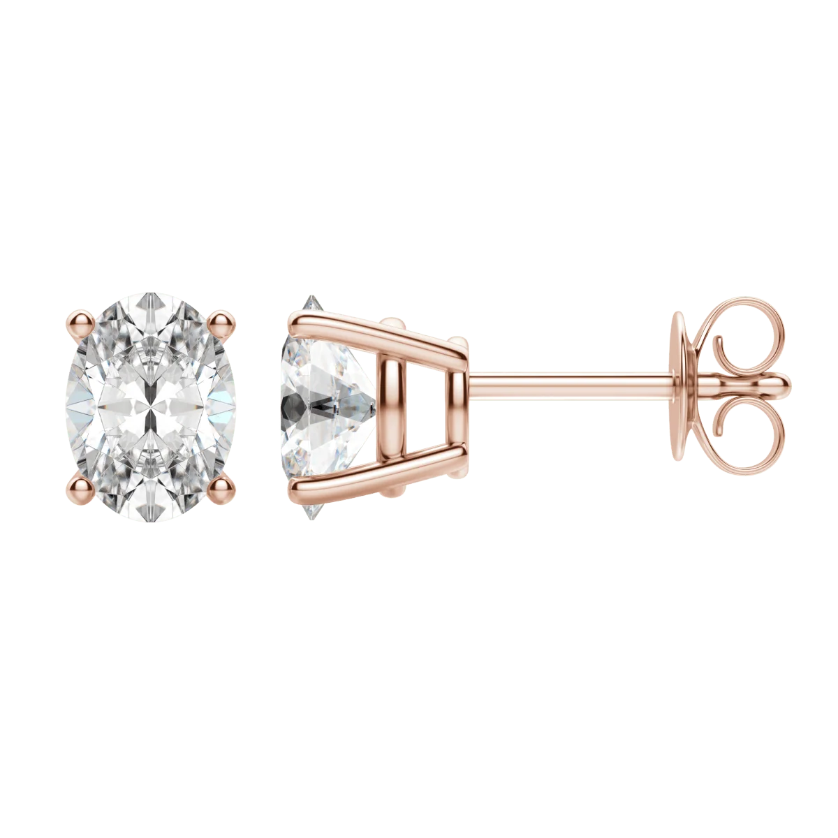 0.50 CT-2.0 CT Oval Solitaire Lab Grown Diamond preview angle 6