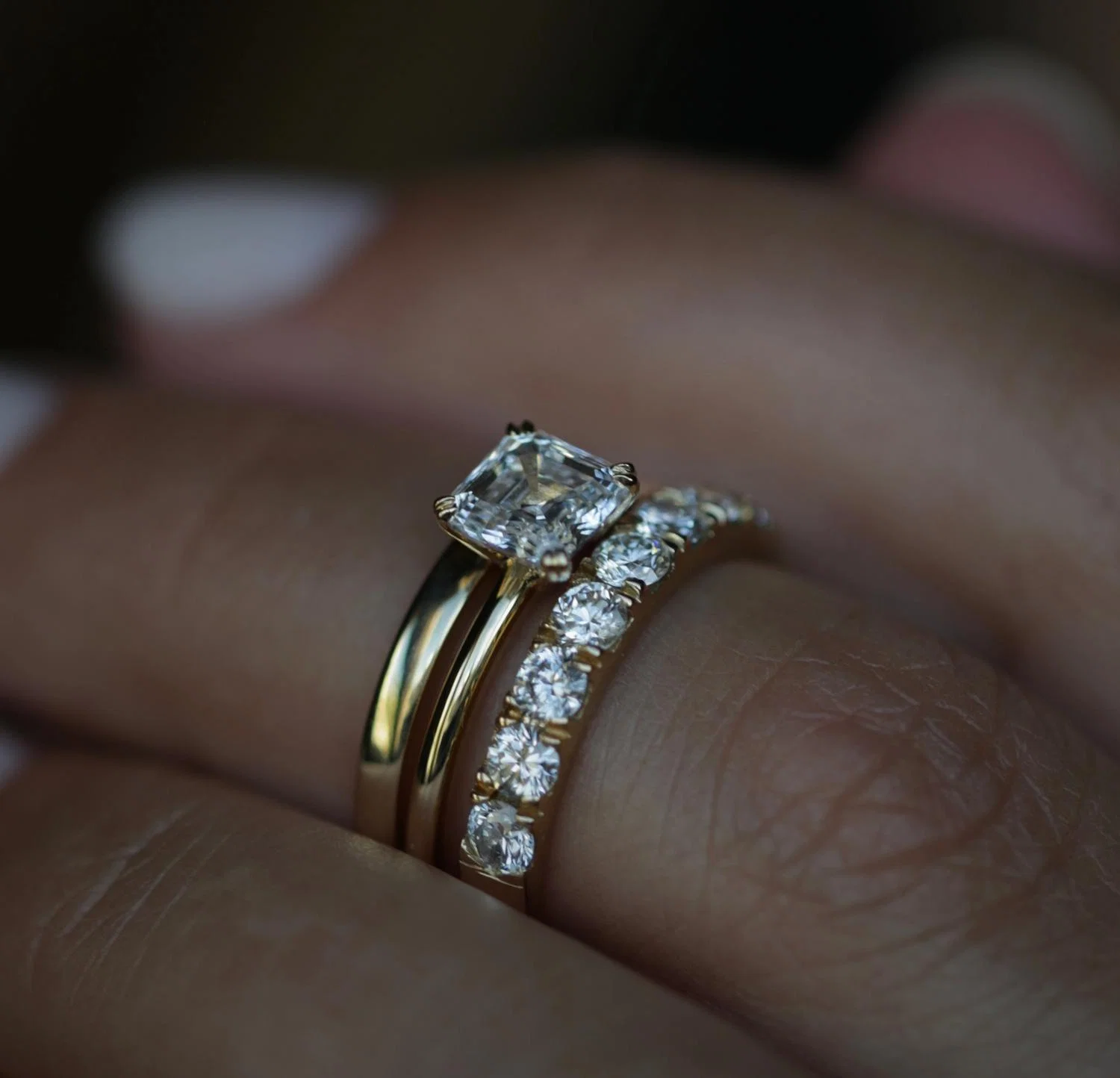 1.10 CT Round Lab Grown Diamond Wedding Band preview angle 6